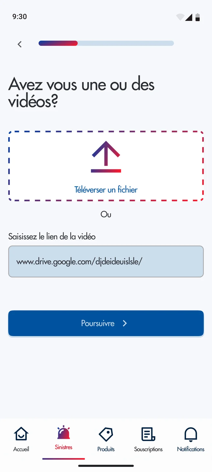 &Eacute;cran des vid&eacute;os&nbsp;: t&eacute;l&eacute;verser un fichier, ou saisir le lien d&rsquo;une vid&eacute;o h&eacute;berg&eacute;e ailleurs